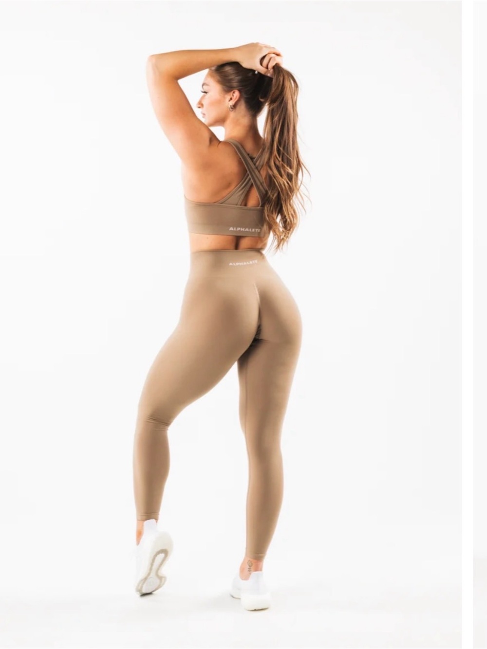 Alphalete Amplify Ultra-High Rise Leggings - Taupe